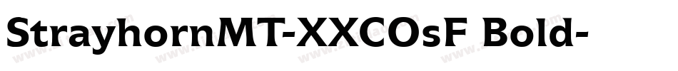 StrayhornMT-XXCOsF Bold字体转换